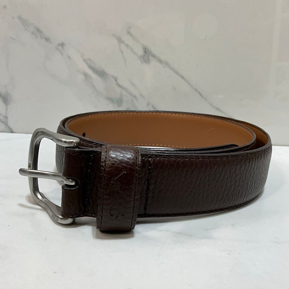 POLO RALPH LAUREN Brown Leather Belt